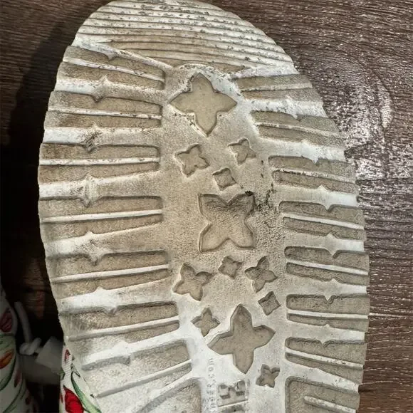 Hey Dude Wendy Slip-On Loafers Size 8 Tulip Bouquet Floral Print Pink Garden - Picture 7 of 12